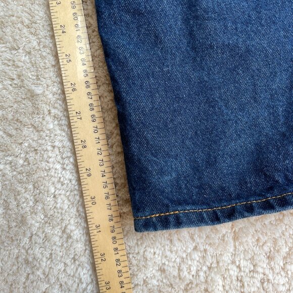 Levis 550 Jeans Mens 42x31 Relaxed Fit Blue Denim Jeans 100% Cotton - Picture 10 of 15